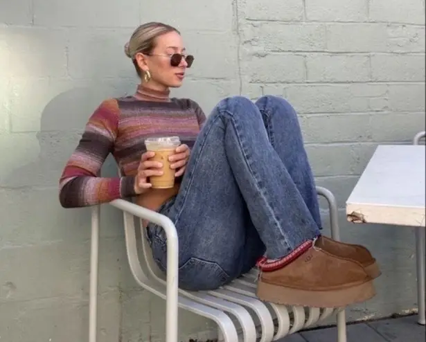 UGG Tazz Platform Slippers Chestnut