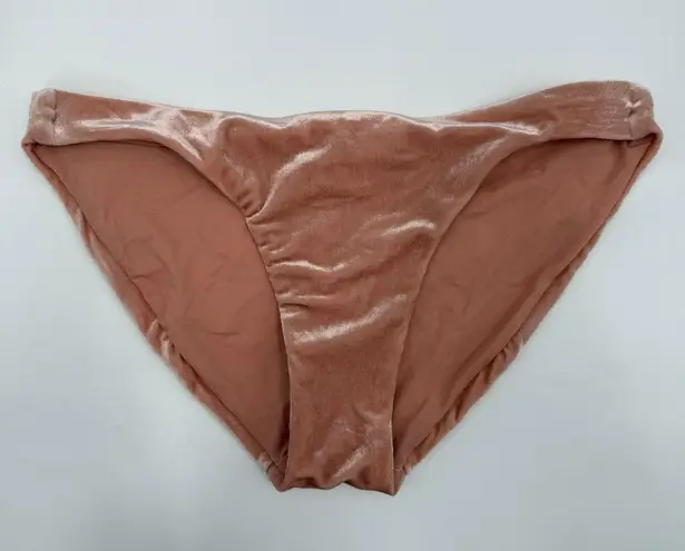 Robin Piccone Roxy Bikini Bottoms Size Small NEW Velour Velvet Blush Pink NWOT