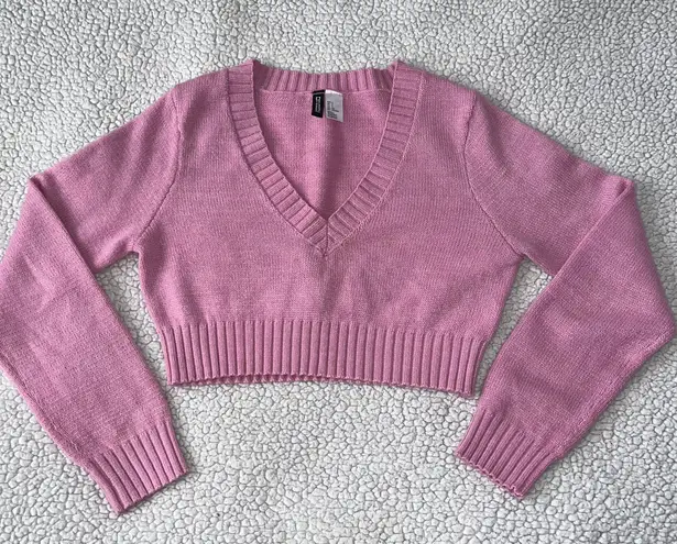 Divided Cropped Sweater