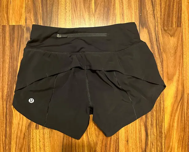 Lululemon Speed Up High Rise Lined Short 4” Black