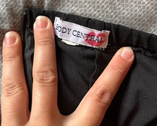 Body Central Black Strapless Mini Dress