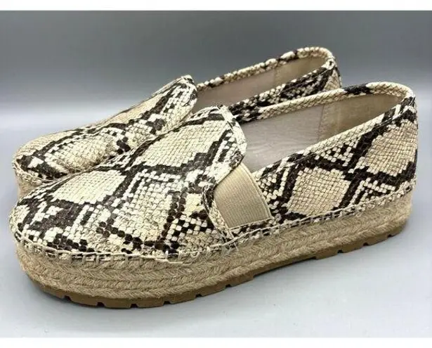 Circus by Sam Edelman Snakeskin Espadrille Slip On Shoes Women’s 9