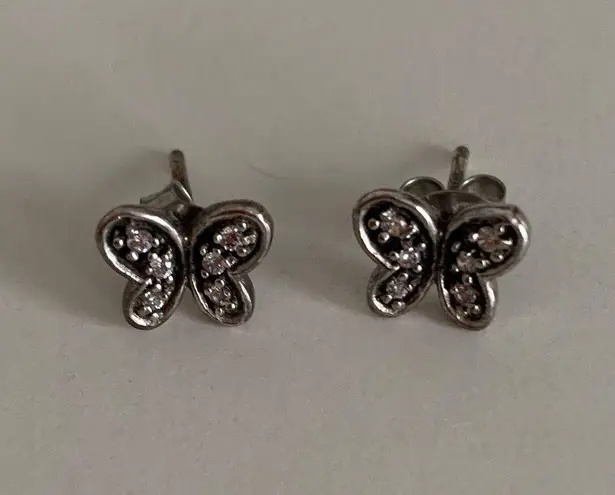 Sterling Silver Butterfly Earrings