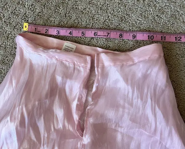 Aspeed Vintage Y2K Pink Organza Prom Dress Tube Top Maxi Skirt Scarf Diamante Detail XS