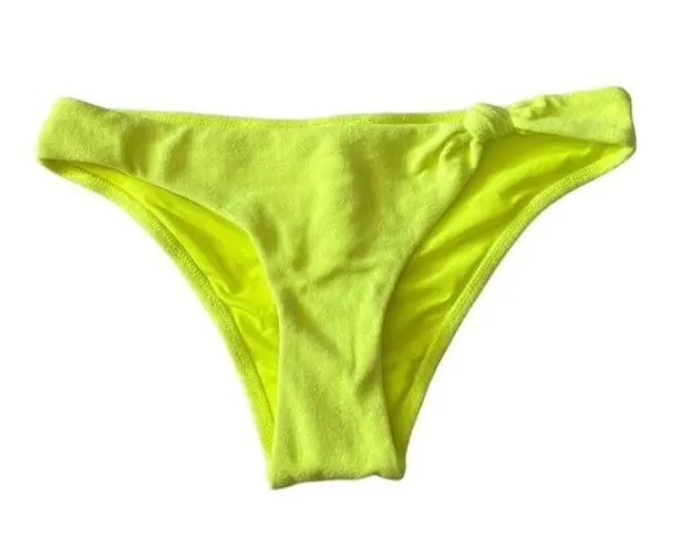 Topshop NEW  Velour High Leg Bikini Bottoms size 6 Green