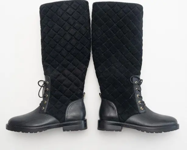 Ralph Lauren Lauren . Hollie II Quilted Lace-Up Riding Boots.