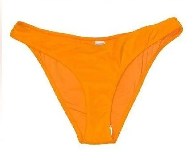 Topshop Neon  Orange Microfiber Bikini Bottom Size 12