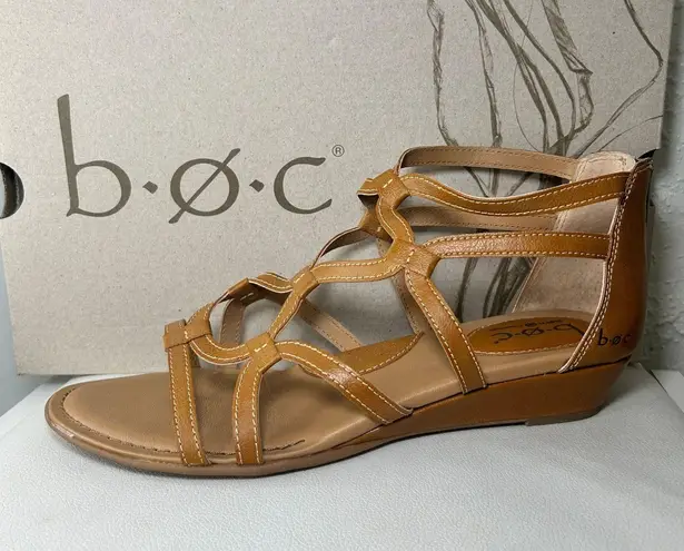 b.o.c. Born Concept Pawel Natural Tan Brown Gladiator Strappy Sandals 10M Size 10