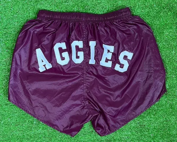 Soffe Vintage Texas A&M Running Shorts Small "AGGIES" Retro Athletic Shorts 4" Inseam