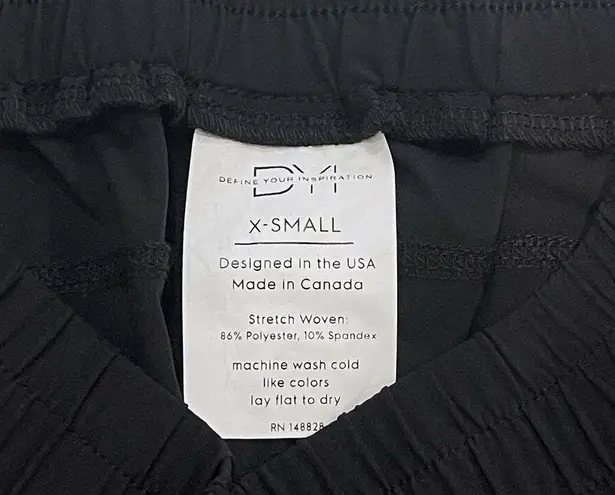 DYI NEW XS Weekend Joggers Pants Black Zip Pull-On Lightweight Stretch Comfort