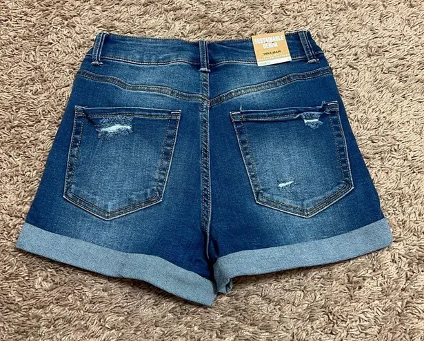 Wax Jean Medium Blue Wash Denim Shorts