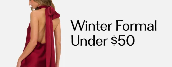 Winter Formal under $50 Banner