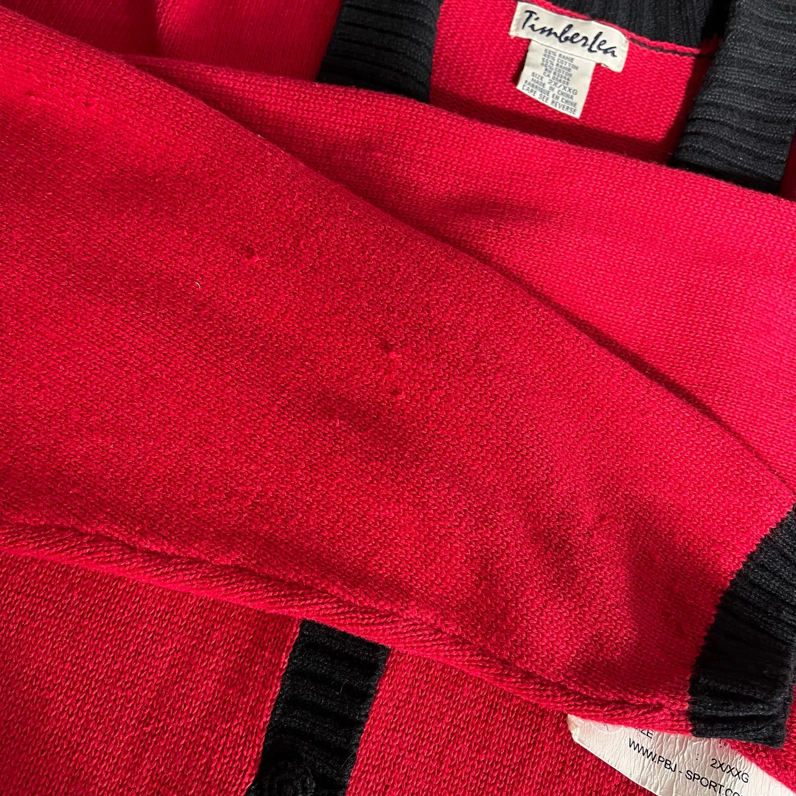 Vintage Timber Lea Womens Sweater Cardigan Collared Button Down Dog Theme Red 2X - Image 14