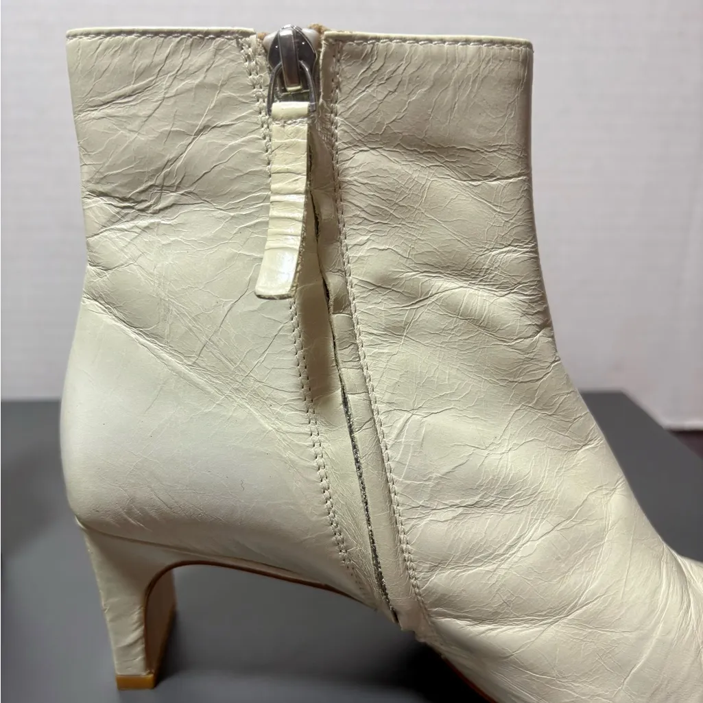 MANGO Cream Ankle Boots - Image 5