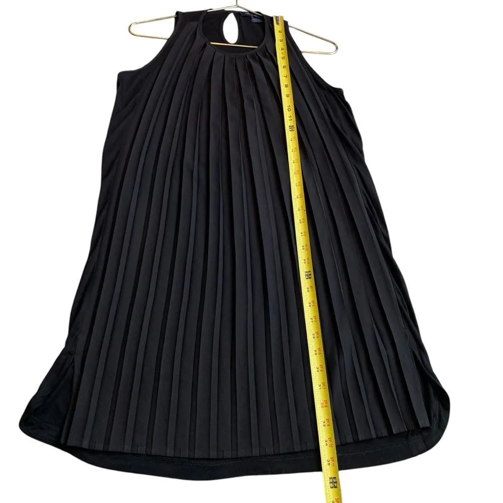 French Connection Women’s 0 Accordion Pleat Cocktail Dress Black LBD Knee Length - Image 11