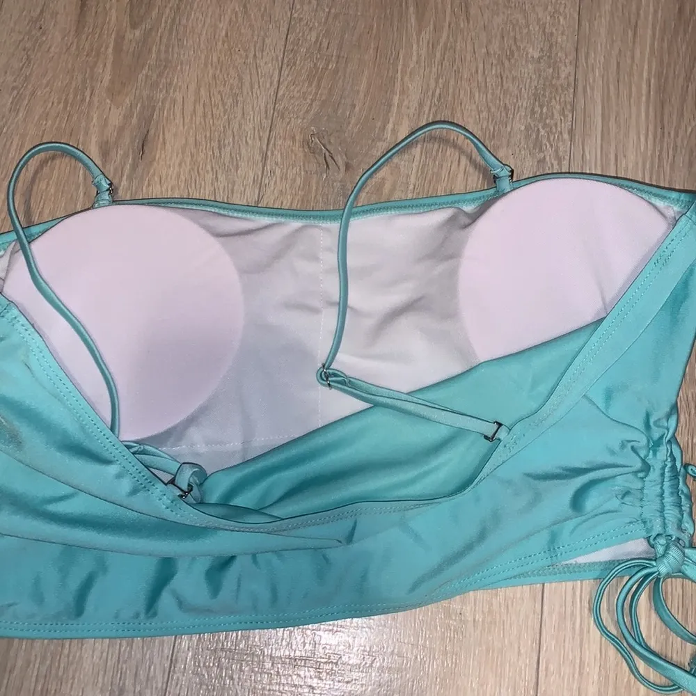 SheIn  blue padded short tankini style bikini swimsuit top - Image 3