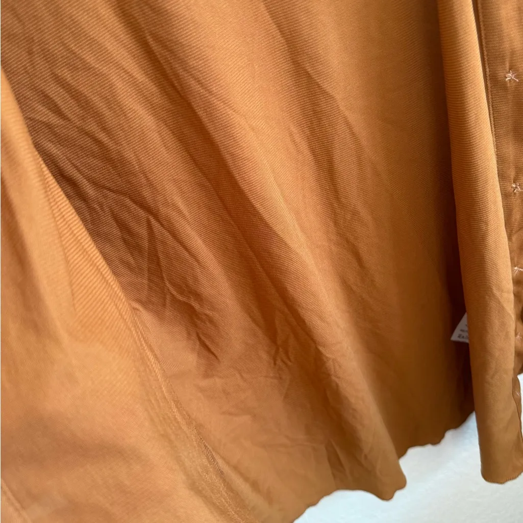 Wilfred Aritzia Slightly Sheer Pose Long Sleeve Button Down Collar Top Blouse S - Image 10