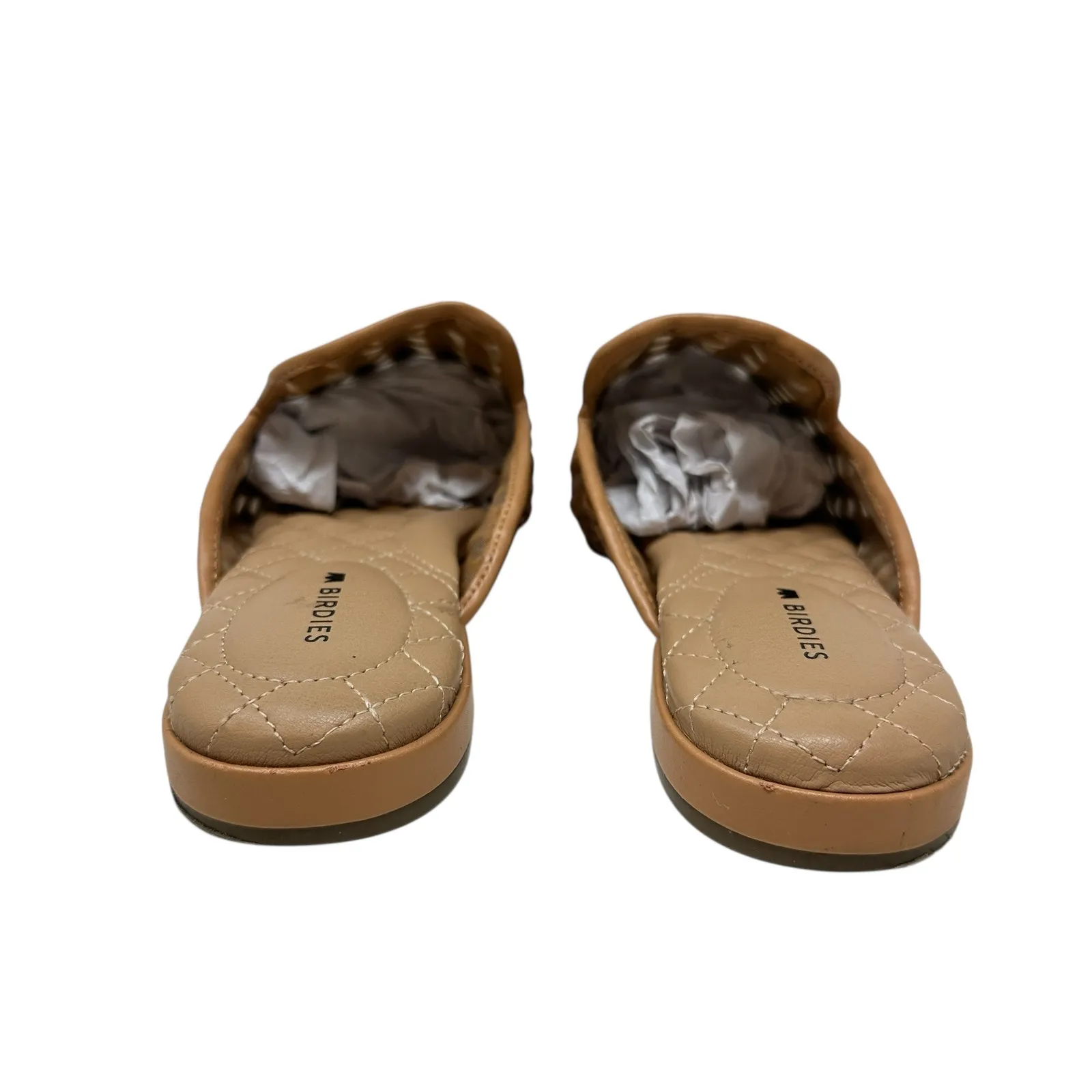 Birdies The Phoebe Woven Mule Flats Rattan‎ Faux Leather Tan Size US 5.5 - Image 10