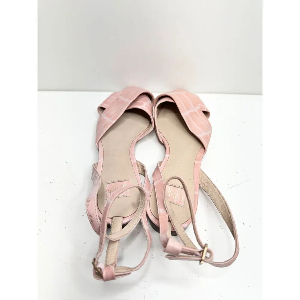 Louise‎ et Cie Flats Womens Size 6 Pink Pointed Toe Leather Ankle Strap Textured - Image 5