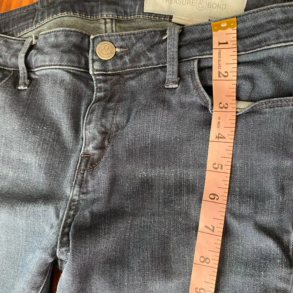 Treasure & Bond Women's Mid-Rise Medium Wash Skinny Jeans Size 28 - Image 9
