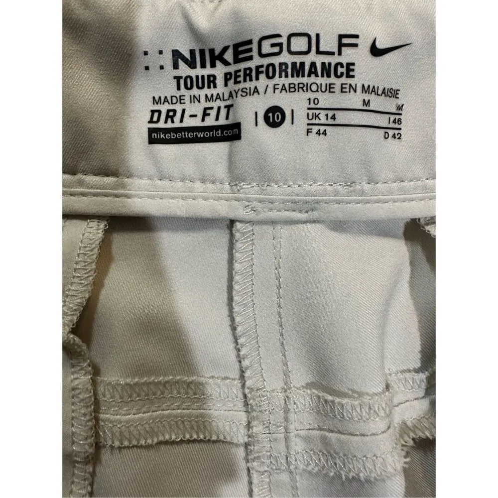 Nike Golf Tour Performance dri fit sz 10 off-white women’s shorts - Image 3