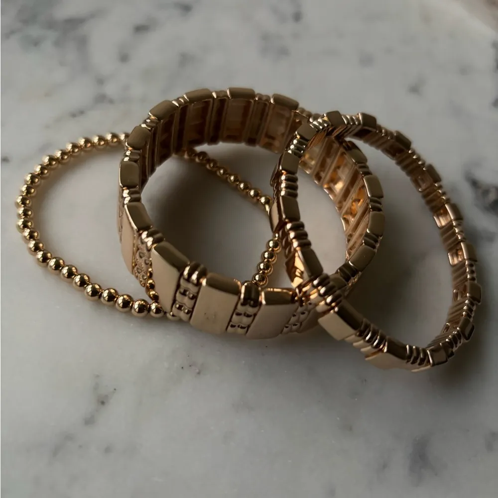 NWOT Roxanne assoulin golden rule set of three bracelets - Image 7