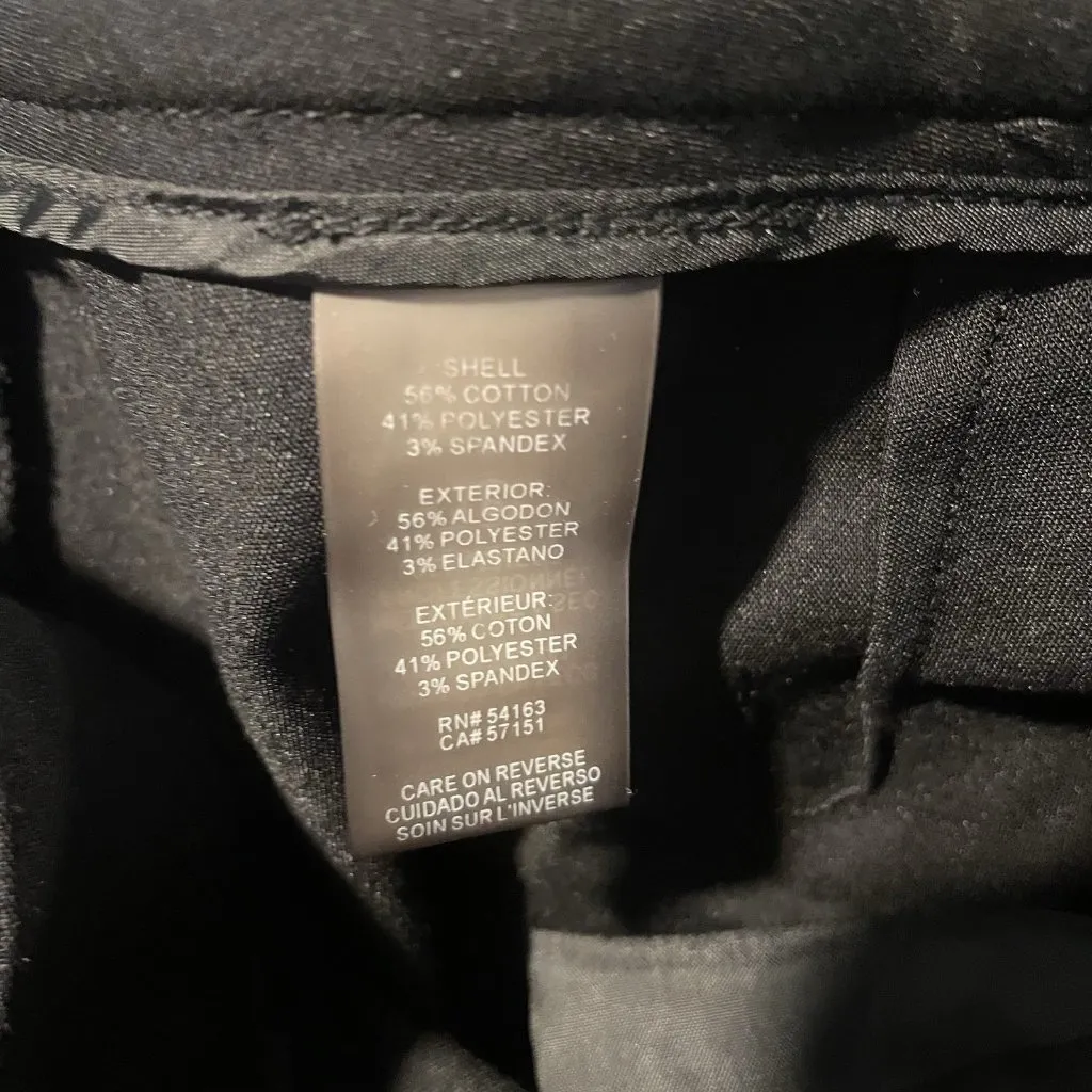 Calvin Klein Pants Womens 4 Black Straight Leg Mid Rise Office Career Work Slack - Image 4