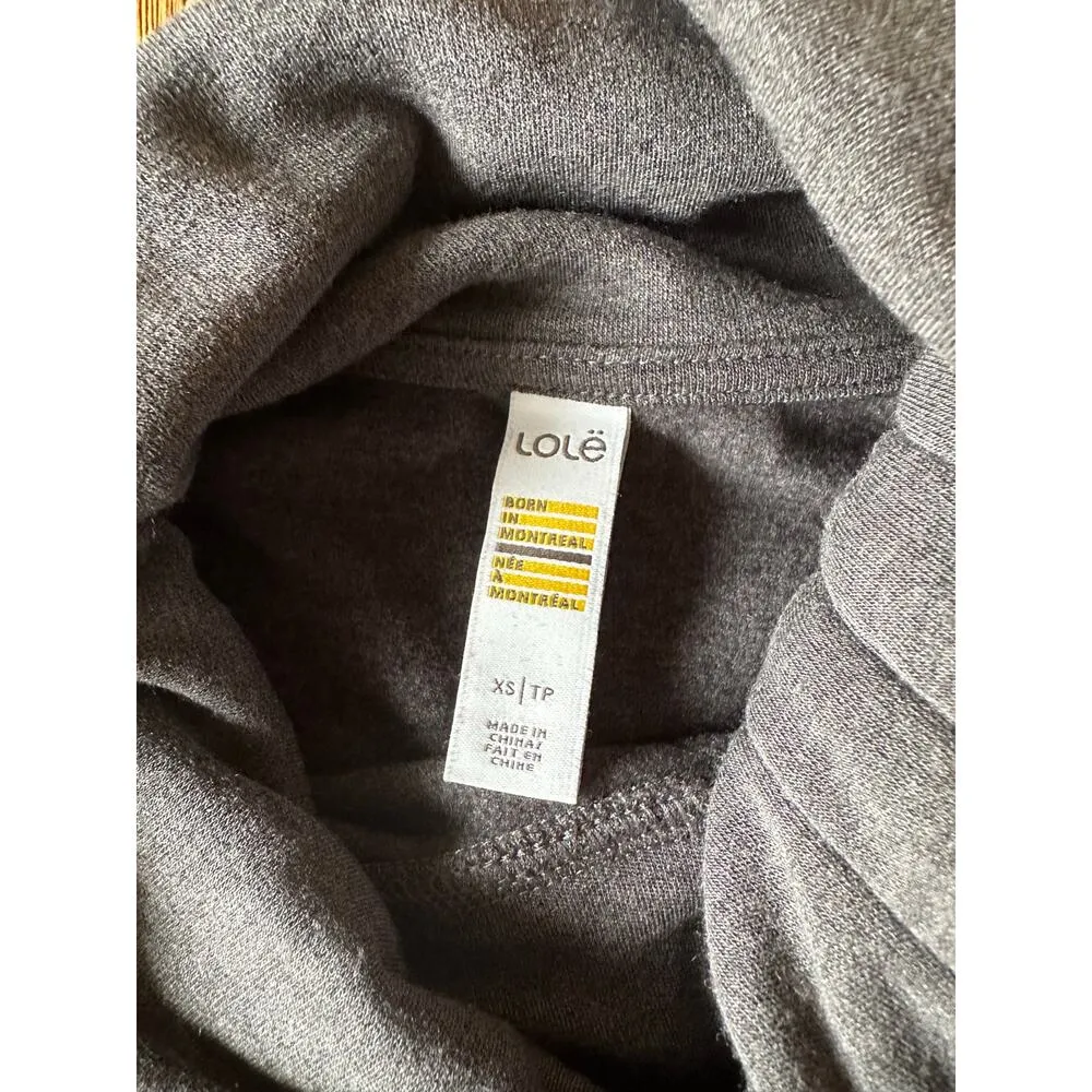 Lole Heather Gray Cowl Turtleneck Sweater Dress Size XSmall - Image 2