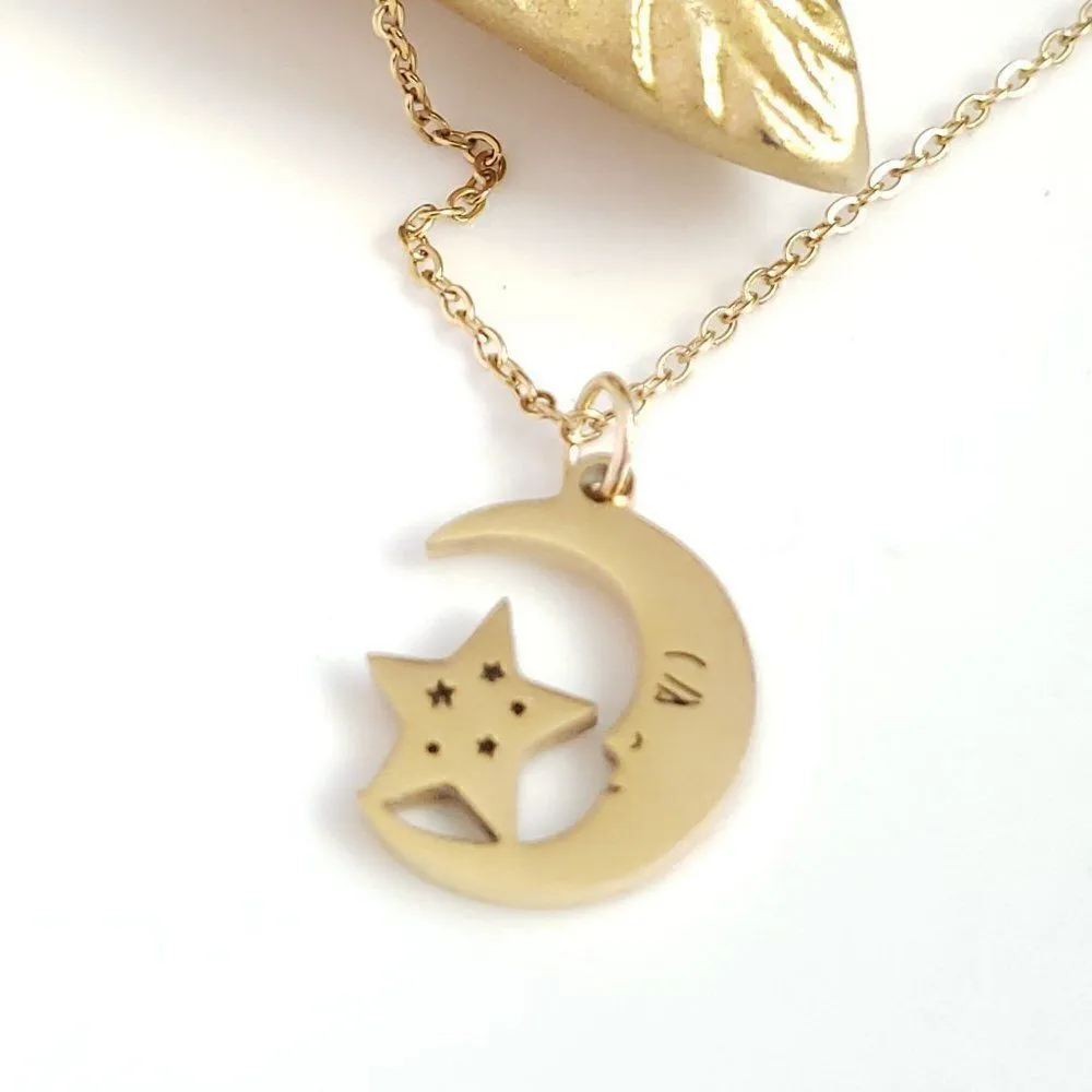 New! FP Star & Moon Necklace - Image 5