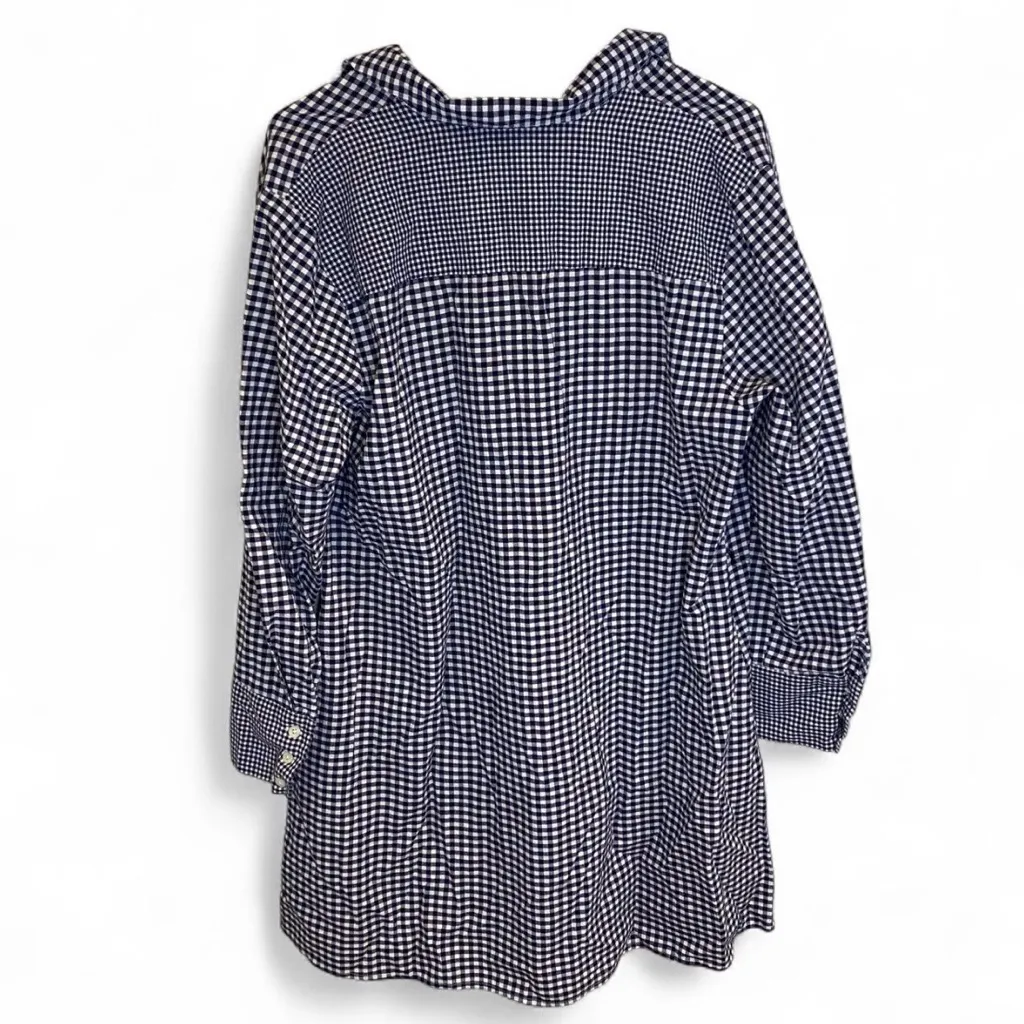 Navy and white Vineyard Vines button-up dress - Image 3