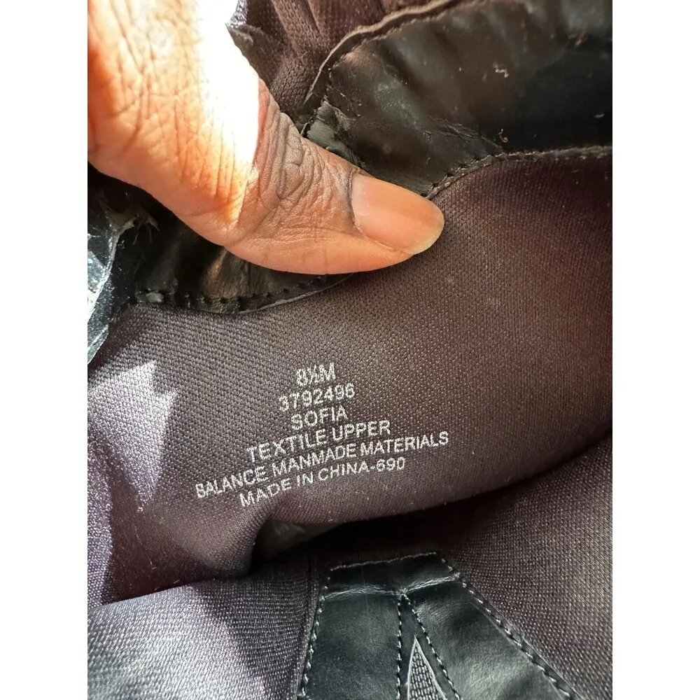 Impo Stretch Sofia Black Knee-High Heeled Boots Size 8M With Flaw Pointed Toe - Image 5