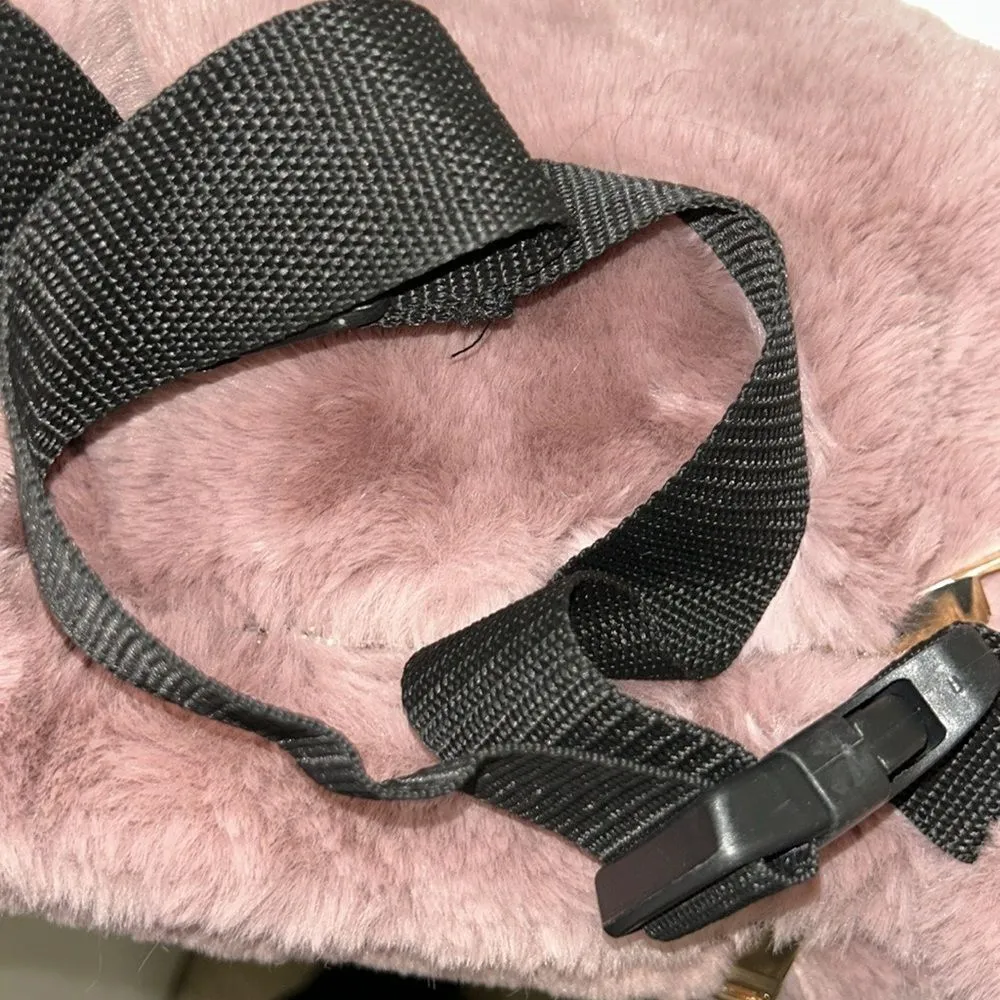 Women’s Faux Fur Pink Fanny Pack - Image 8