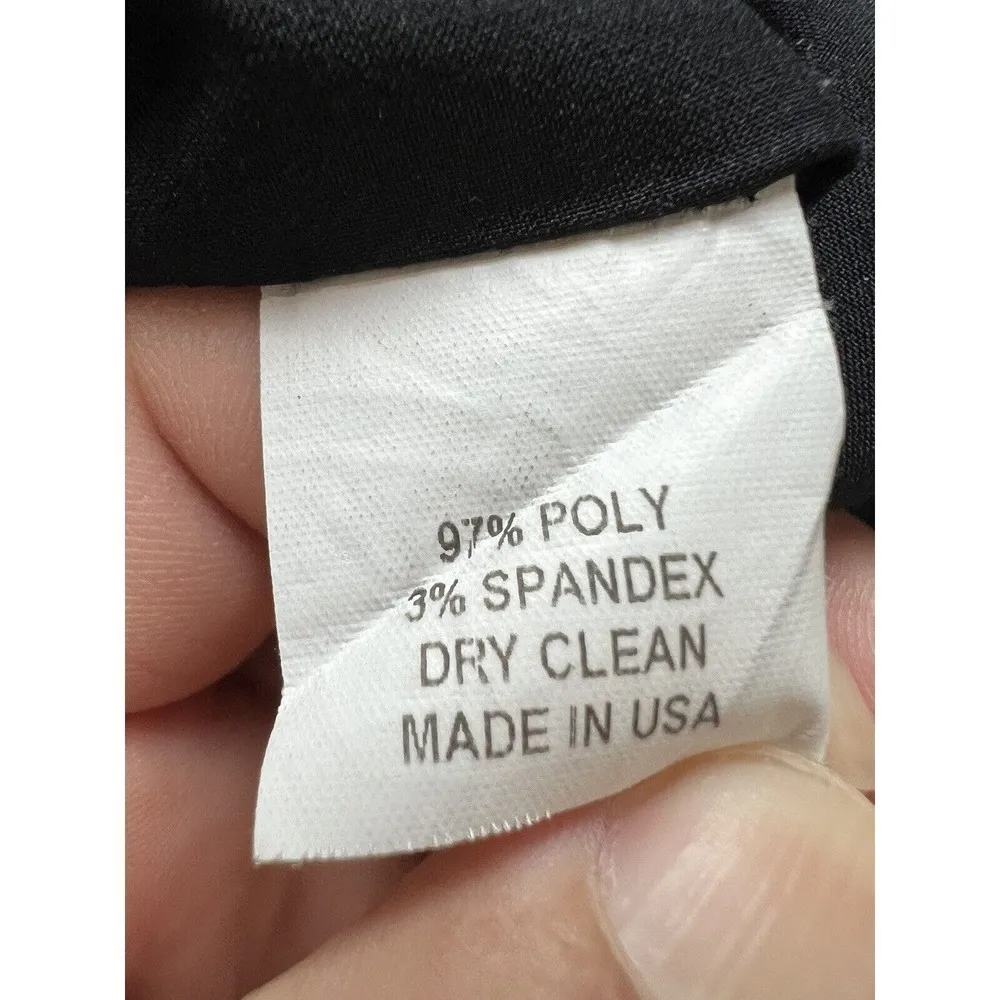 Slate & Willow Black Floral‎ Drape Dress Size 8 Red black floral printed crepe - Image 5