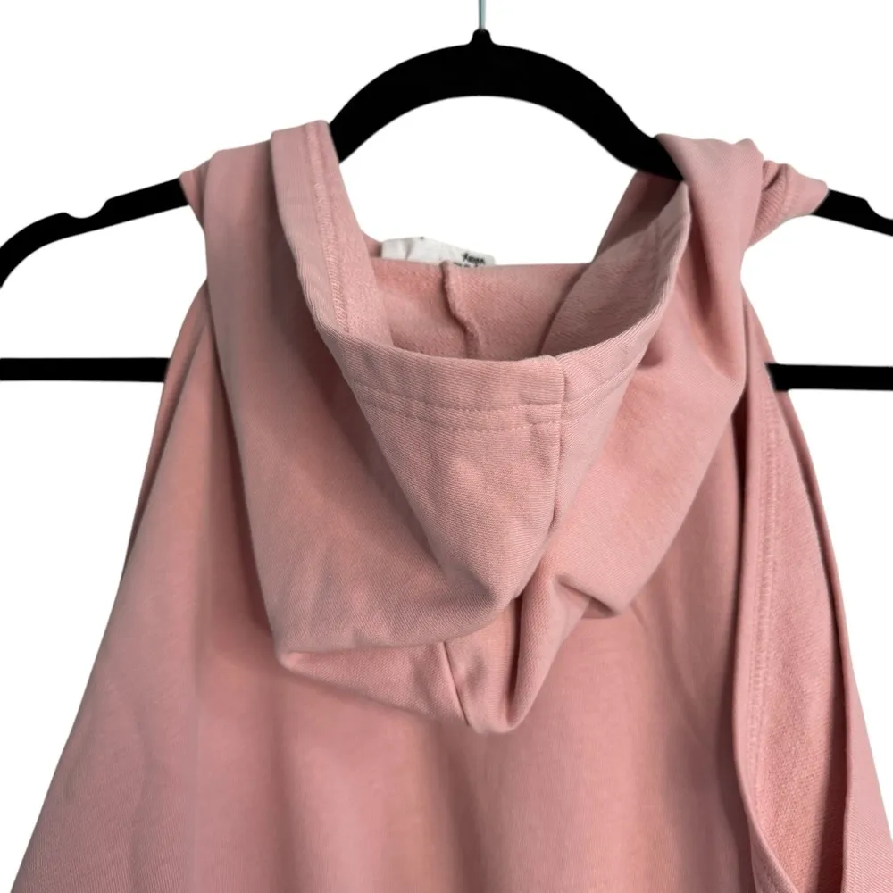 By The Way Delia Rose Pink Cold Shoulder Sweatshirt Hoodie Dress NWT - Image 8
