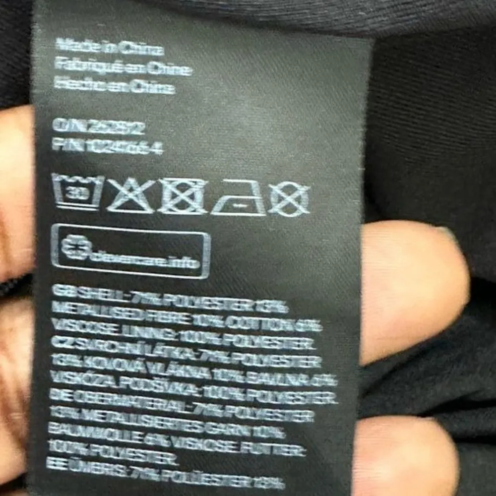 H&M Metallic Gold A Line Mini Skirt Size 6 Fall Fashion Office Casual - Image 7