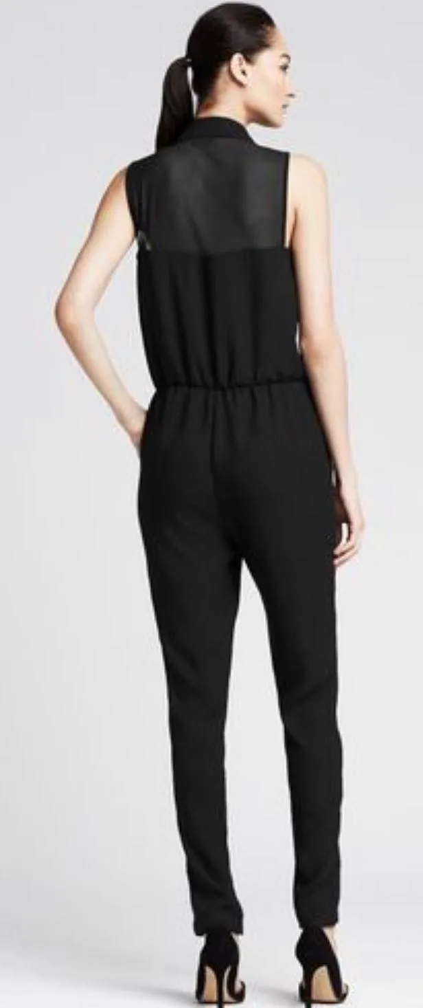 BR Monogram Black Mesh Back Jumpsuit NWT! - Image 2