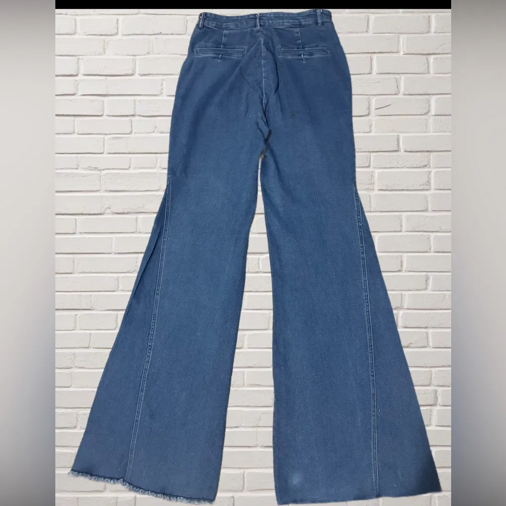 Jealous Tomato Vintage 70s Style Bell Bottom Jeans High Rise 32” Inseam Blue Size undefined - Image 2
