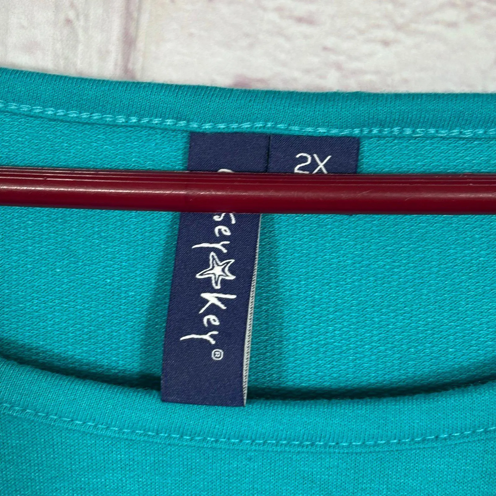 Casey Key Women's Turquoise Sea Turtle Graphic Long Sleeve Shirt 2X NWT Blue Size XXL - Image 3