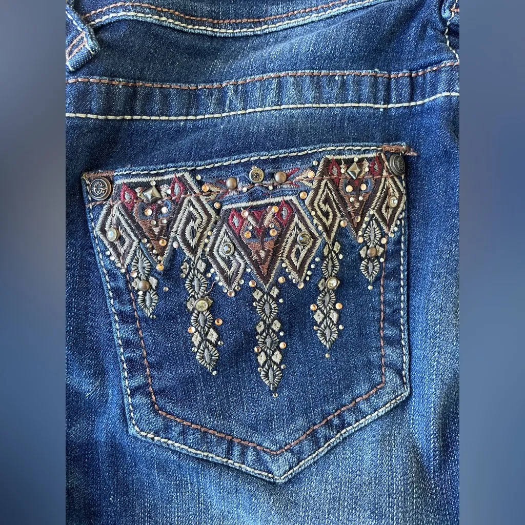 Grace Denim Blue Women's Overalls Size M - Image 10