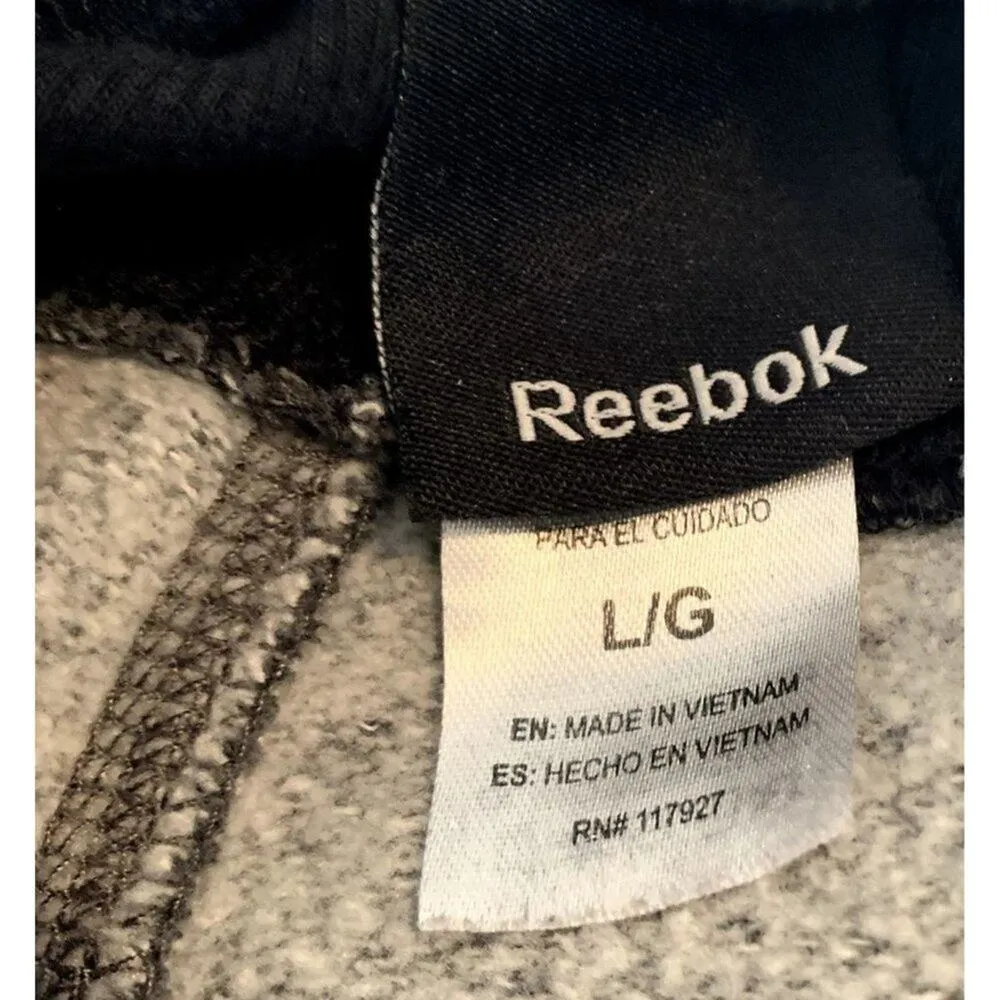 REEBOK‎ Women's grey jogger/loungewear/pants wi/white side stripe Sz Large - Image 6