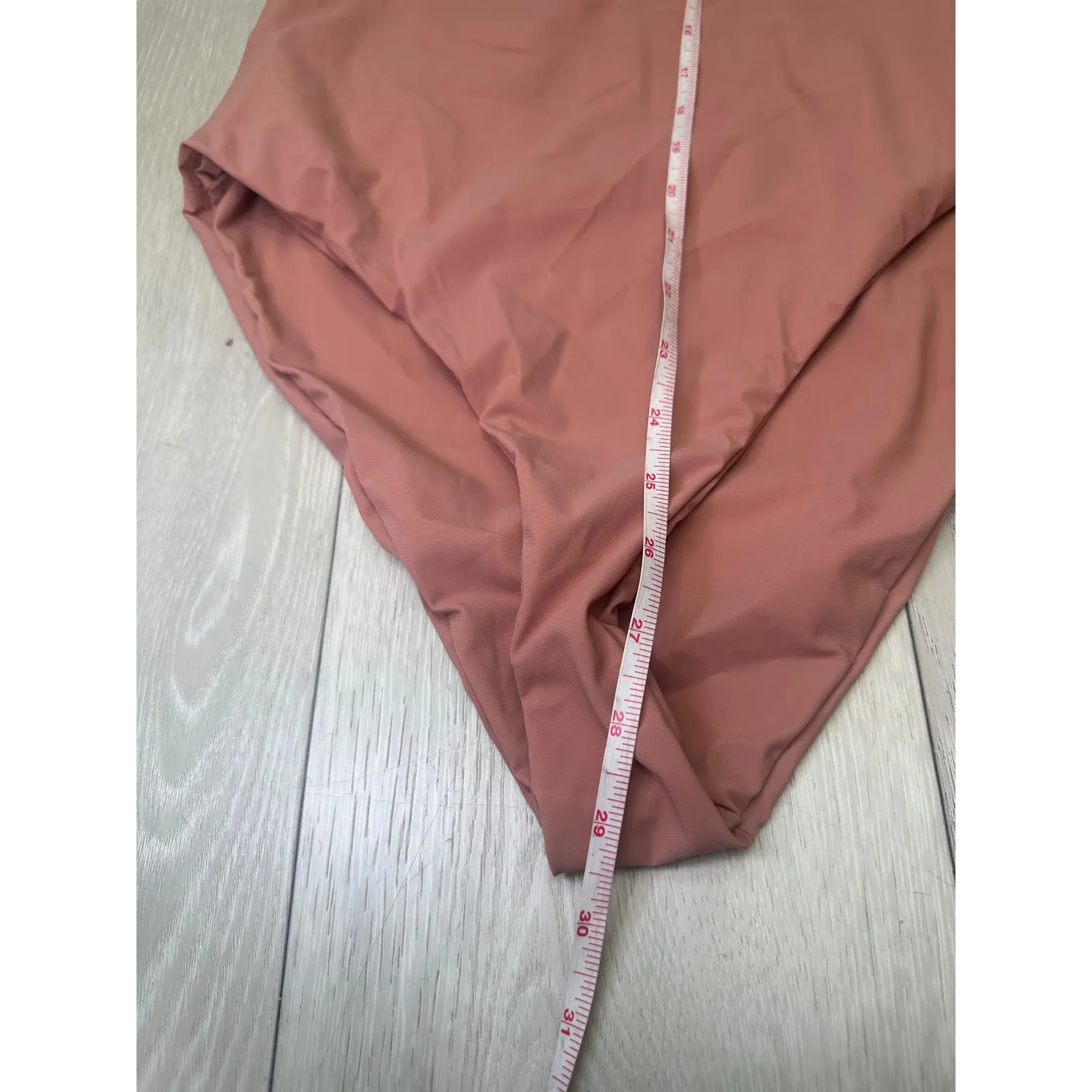 NWT‎ The Jagger Bumpsuit dusty rose XL maternity swimwear pregnant bathing suit Tan - Image 7