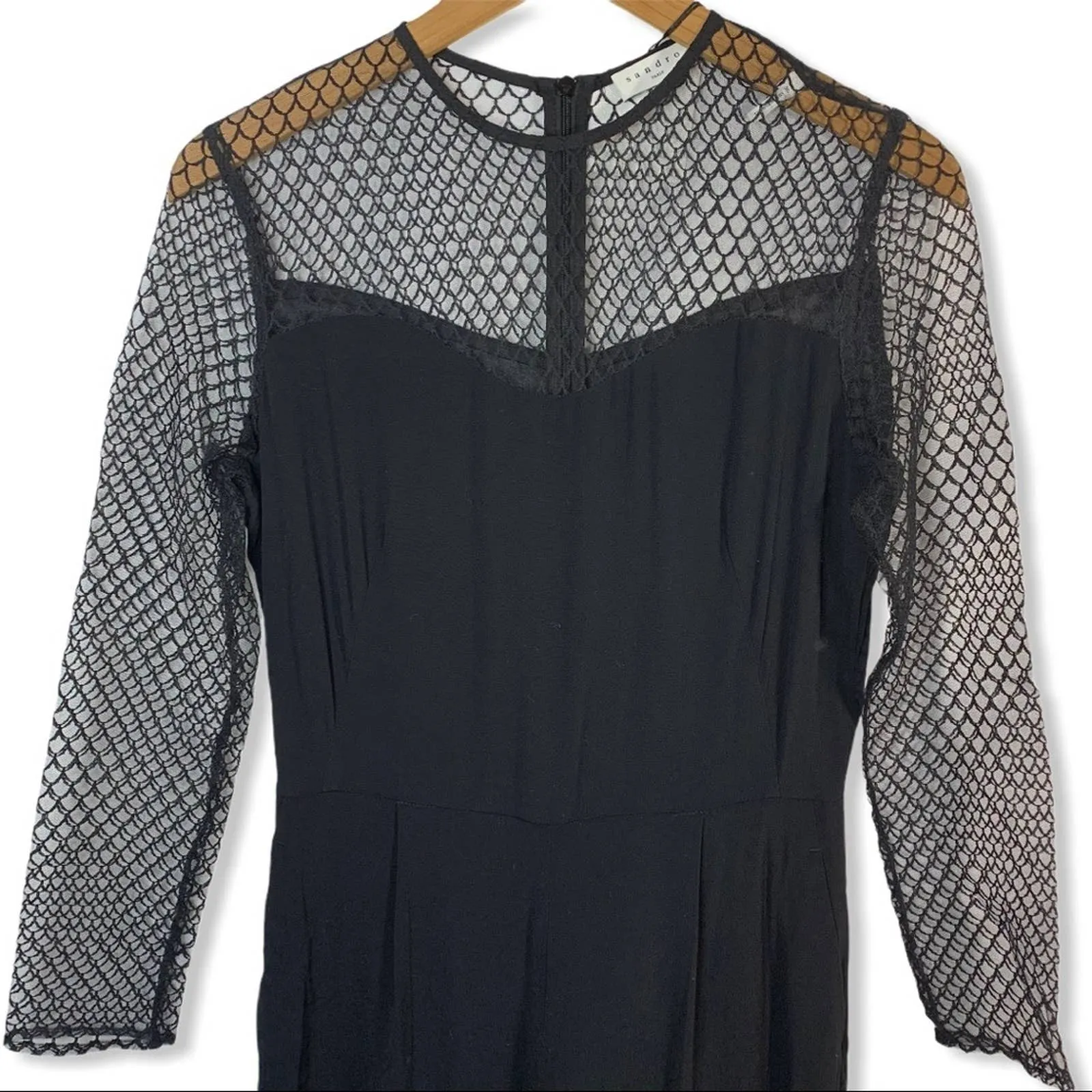 Sandro‎ black Gesette wide leg jumpsuit size 36/S - Image 4