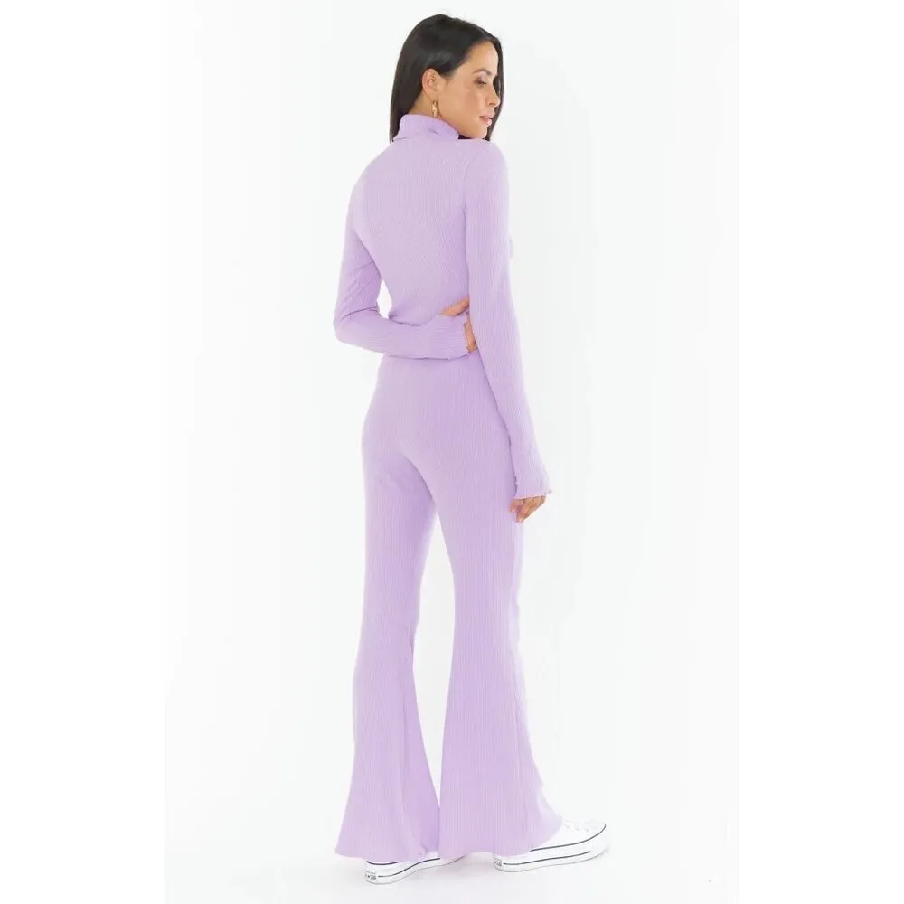 Show Me Your Mumu Layer Up Pants in Lilac Small Womens Strechy Trousers - Image 14