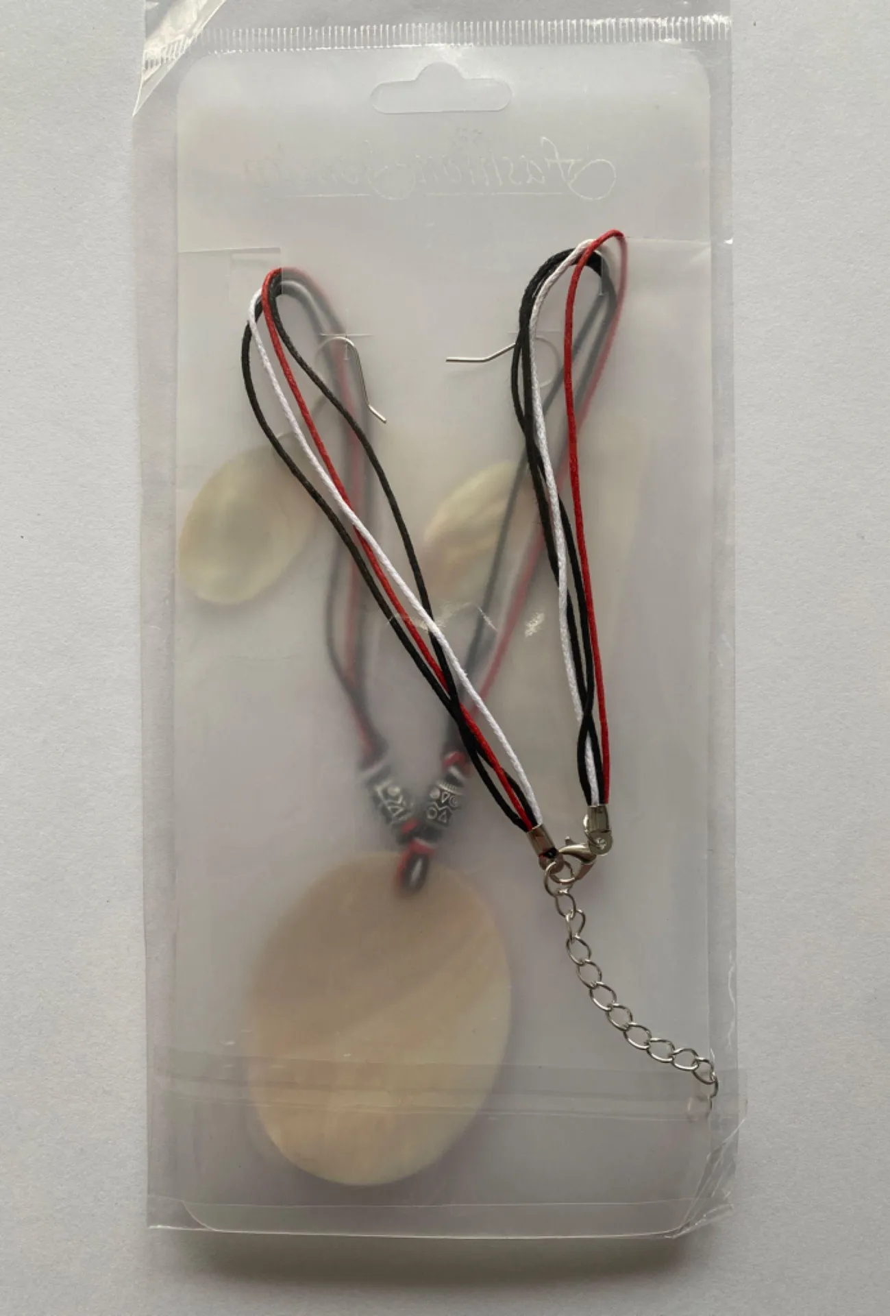 3pcs Earrings Plus Necklace Boho‎ Style Jewelry Set Impressionist Painting - Image 7