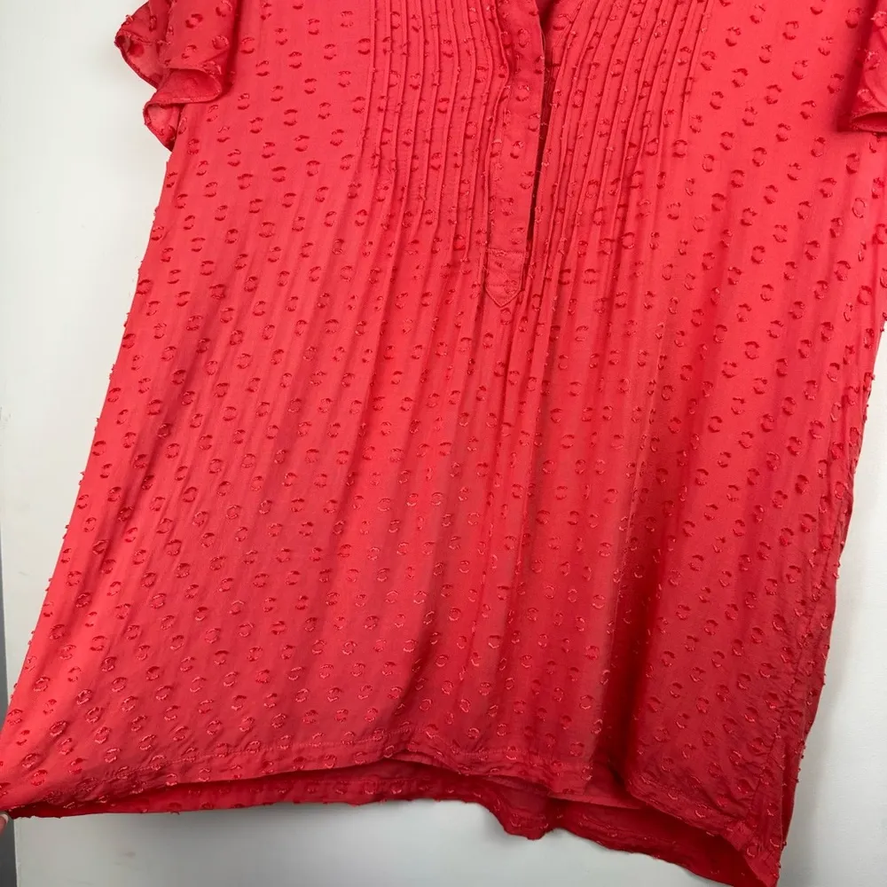 Soft Surroundings Offshore Tunic Top Sz Medium Swiss Top Pink Red - Image 8