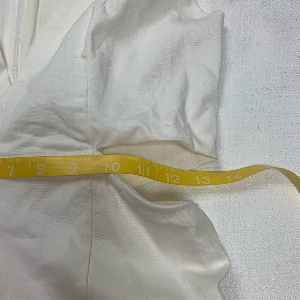 TCEC women's small white dress cutout tiered mini bridal shower fun summer beach - Image 9