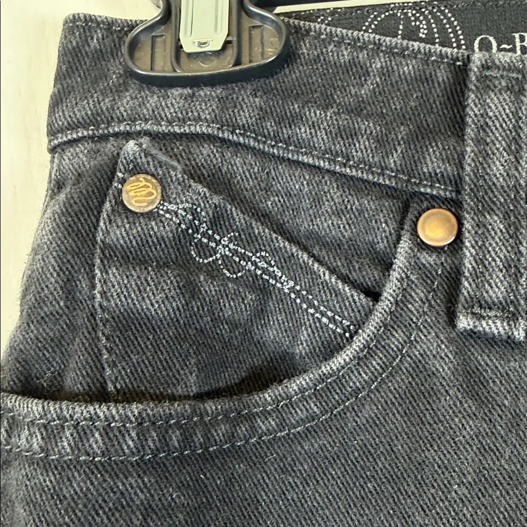 Wrangler Q-Baby Black Washed No Gap Waistband Size 1/2x32 EUC #2203 - Image 3