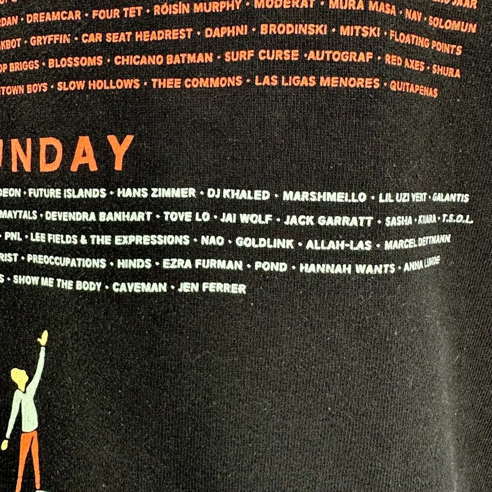 Coachella 2017 Music Festival Official Full Zip Hoodie Sweatshirt in Black Small - Image 9