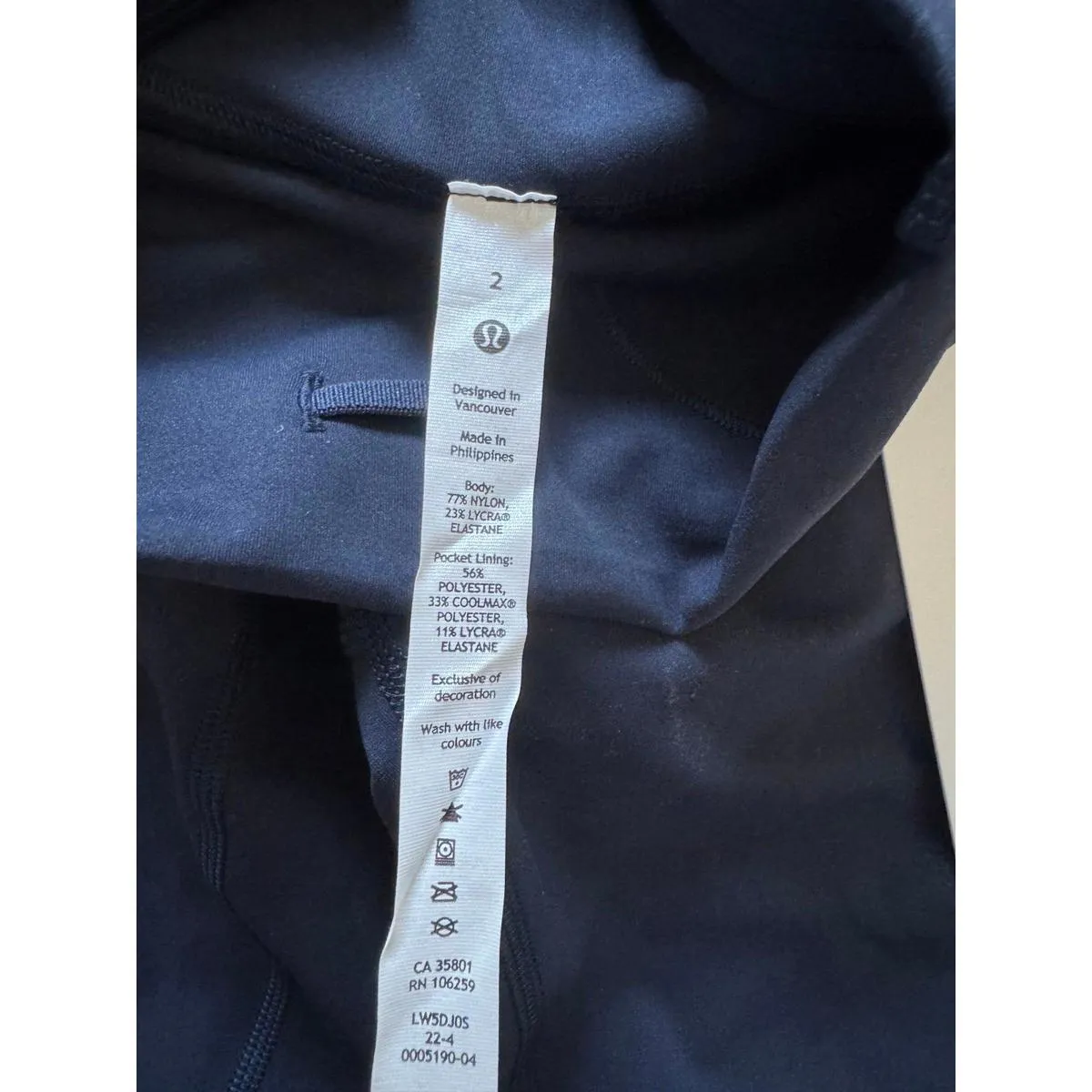 Lululemon Wunder Train High Rise 28” True Navy Size 2 NWT - Image 6
