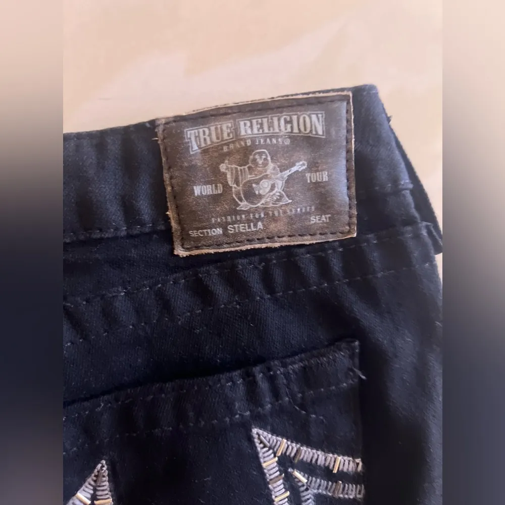 True Religion Dark Denim Swarovski Crystal Jeans - Image 8